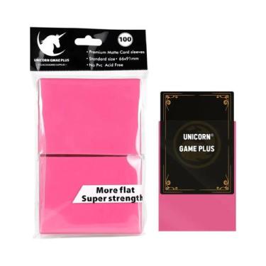 Imagem de Protetores De Cartas TCG Foscos 66x91mm 100 Unidades Para Magic MTG Yu