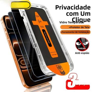 Imagem de Protetor De Tela Para iPhone 17 pro Max 16 15 14 13 12 11, 3 Peças, In