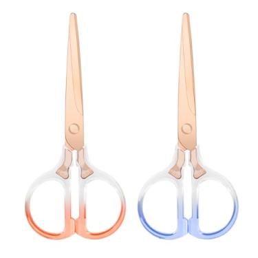 Imagem de Honagu Tesouras, tesouras de aço inoxidável de acrílico transparente, tesouras profissionais de escritório para casa, escola, escritório, faça você mesmo, corte de tecido de costura, uso geral, 2