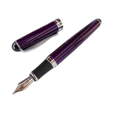 Imagem de Conjunto De Caneta Tinteiro Jinhao X750 Com Detalhes Prateados, Ponta 