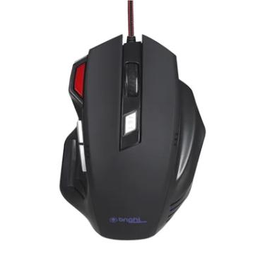 Imagem de Mouse Gamer Bright Pro 465, Com Fio, 2400 Dpi, 7 Botões, LED, USB
