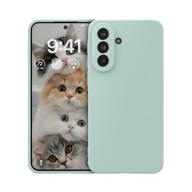 Imagem de Foluu Capa de silicone para Samsung Galaxy A37 5G, capa amortecedora de borracha de gel líquido com forro de microfibra macia, capa protetora fina e rígida à prova de choque para Galaxy A37 5G 2026
