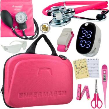 Imagem de Kit Enfermagem Maleta Completo Super Luxo + Monitor Glicose - Love Sau