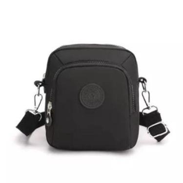 Imagem de Bolsa Shoulderbag Transversal Pequena Nylon Impermeável - Corban, Pret