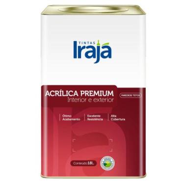 Imagem de Tinta acrilica premium semi brilho branco - 18 litros - IRAJA