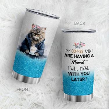 Imagem de Copo de viagem Oasisdream Oasisdream Caneca de 600 ml com estampa de g