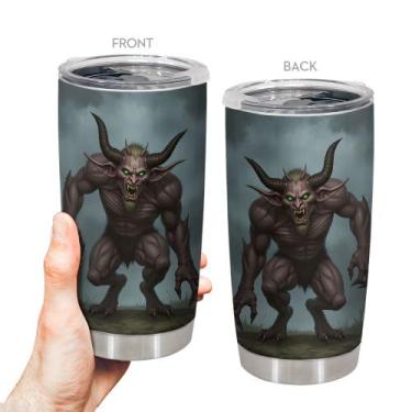 Imagem de Caneca de viagem Oasisdream Tumbler 600 ml com Monster Print