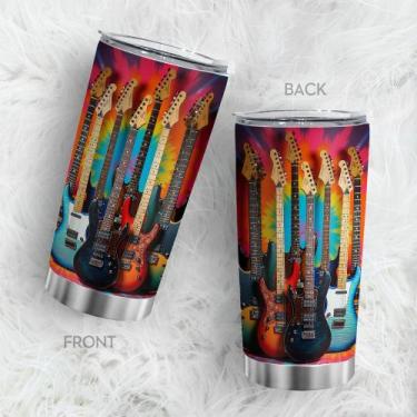 Imagem de Caneca de café de aço inoxidável Travel Tumbler Oasisdream 600ml