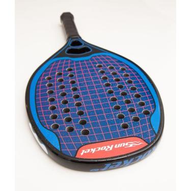 Imagem de Raquete Beach Tennis Sun Rocket PRO Full Carbon, Face Kevlar c/ tratam