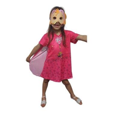 Imagem de Fantasia Da Skye Patrulha Canina Roupa Infantil Vestido, M veste 3 á 4