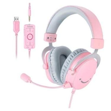 Imagem de Headset Gamer Fifine H9, Som Surround 7.1, USB, Console e PC, Rosa - H9P-Unissex