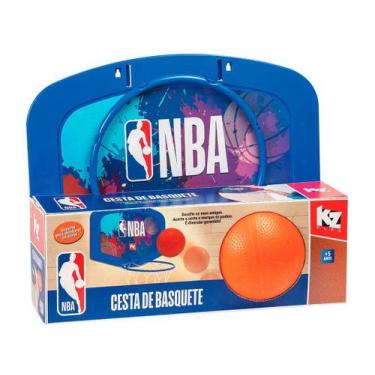 Imagem de Cesta de Basquete Infantil NBA Elka KZ Play com Aro, Rede, Bola e Supo