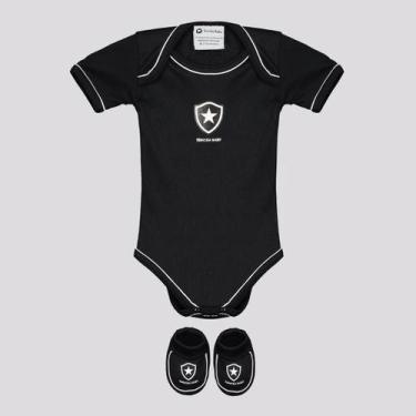 Imagem de Kit Body Botafogo Double Preto, G
