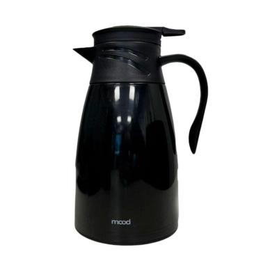 Imagem de Garrafa Térmica Plástica Bule 1l Cafés Chás Preto - Mood
