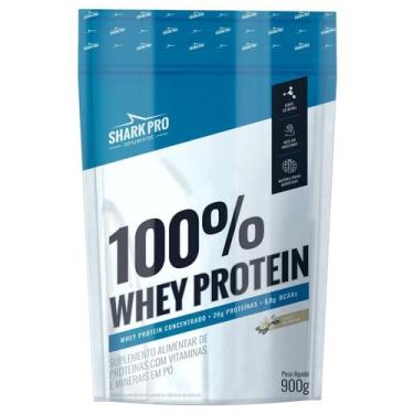 Imagem de 100% Whey Protein - 900g Refil Baunilha - Shark Pro - Shark Pro Suplem