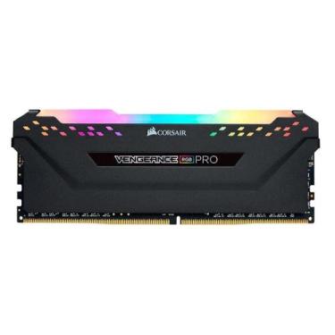 Imagem de Memória RAM Gamer 8GB Corsair Vengeance RGB Pro DDR4 3200MHz CL16 Pret