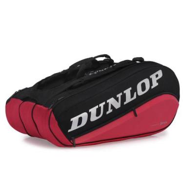 Imagem de Raqueteira Dunlop CX Performance Thermo X12 Preta e Vermelha