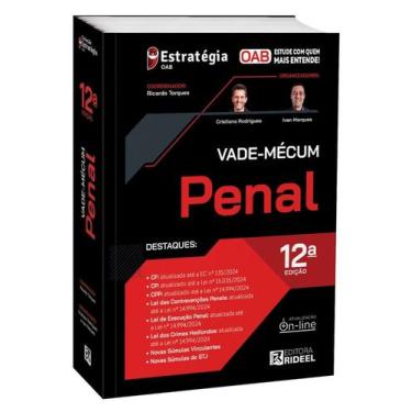 Imagem de Vade-mécum Penal 43º exame da ordem 2025 12ª Edição - RIDEEL