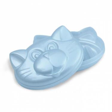 Imagem de Saboneteira baby rosa perolada - plastibrasil - PLASTIBABY, AZUL PEROL