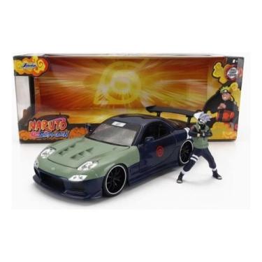 Imagem de Miniatura De Carrinho Mazda Rx7 Boneco Naruto Kakashi 1/24 - Jada, Azu
