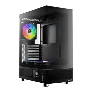 Imagem de Gabinete Gamer Gamdias Atlas E1, Mid Tower, ARGB, ATX, Lateral em Vidr