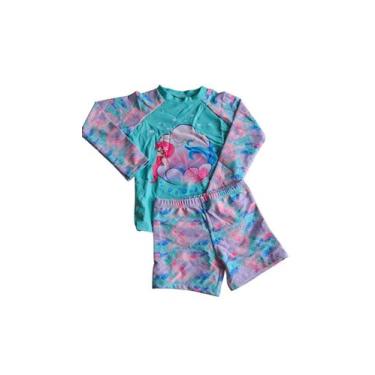 Imagem de Biquini infantil camiseta de pesonagem com shorts - Penelópe Joy, Verd