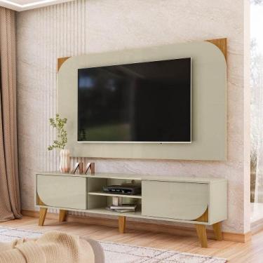 Imagem de Painel TV até 65 Sala 182cm Rack Bancada 2 Portas de Correr Suzy M20 -