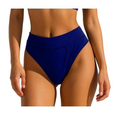 Imagem de Biquíni Calcinha Praia Feminina Cintura Larga Piscina Verão - PINK LOU