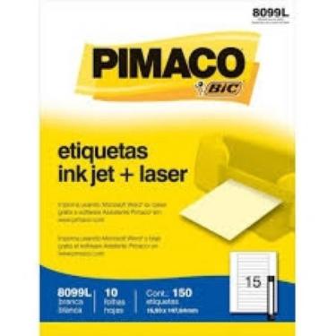 Imagem de Etiqueta Ink-jet/laser Carta 8099L 16,93 x 147,64 Mm Com 150 Etiquetas Pimaco