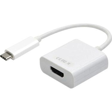 Imagem de Cabo Adaptador USB Tipo C Macho Para HDMI Femea ADAP0056 Branca STORM