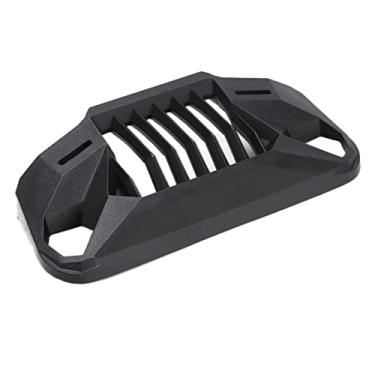 Imagem de Grade dianteira RC do carro, fácil de instalar grade dianteira RC durável de plástico para corpo de jipe ​​1/10 sobre esteiras