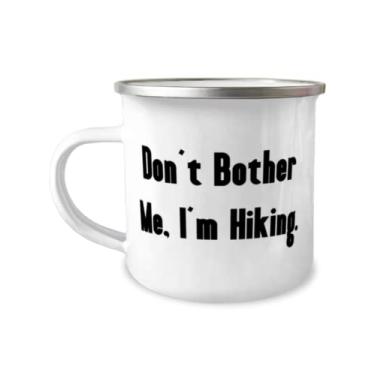 Imagem de Inspire Hiking Gifts, Don't Bother Me, I'm Hiking, Funny Birthday 355 ml Caneca de acampamento de homens e mulheres