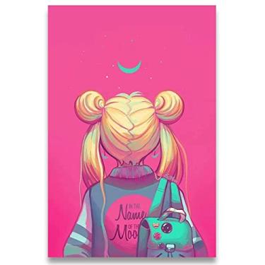 Imagem de Poster Decorativo 42cm x 30cm A3 Brilhante Sailor Moon b1