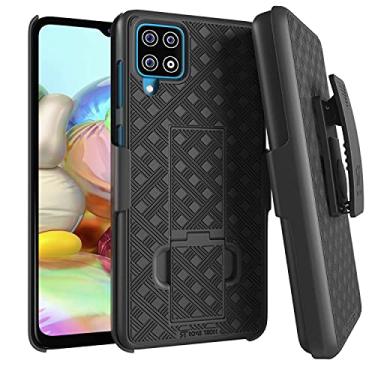 Imagem de Rome Tech Capa coldre com clipe de cinto para Samsung Galaxy A42 5G - SM-A426B - Combo de coldre fino e resistente - Capa de telefone robusta com suporte compatível com Galaxy A42 5G - Preta
