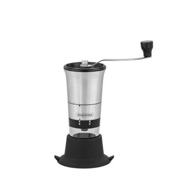 Imagem de Moedor para Café Tramontina Realce em Aço Inox com Copo de Acrílico e Moinho em Cerâmica Tramontina