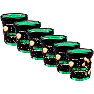 Imagem de Kit 6 Pasta De Amendoim Integral Granulado 450g Mandubim
