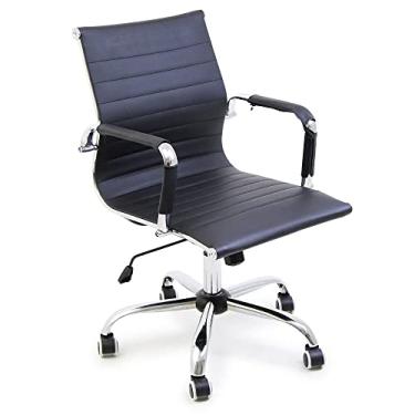 Imagem de Cadeira De Escritorio Esteirinha Giratoria Ergonomica Baixa (Preto)