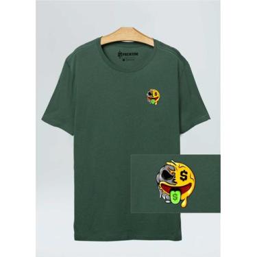 Imagem de Camiseta Masculina Emoji Cash 100% Algodão - Hm Premium Emoji 001