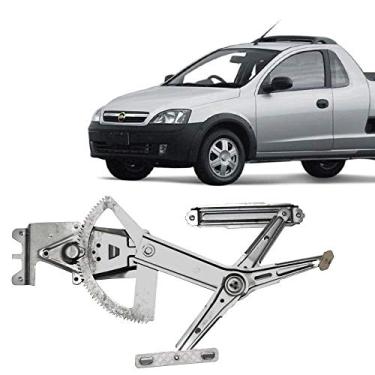 Imagem de Máq. do vidro Elét. da pta. diant. - esq. S/motor Fix. Mabuchi 10 dentes - Corsa Hatch GII 02 à 12 - Montana GI 03 à 10