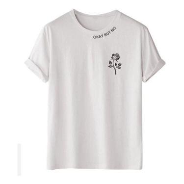 Imagem de Camiseta Masculina Feminina Floral Slogan Ocasional  - Salve Cruz