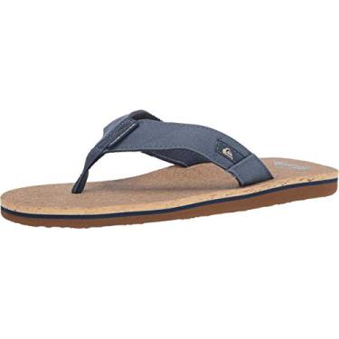 Imagem de Quiksilver Sand lia masculina Molokai Abyss com corti a, Blue/Brown/Blue, 6