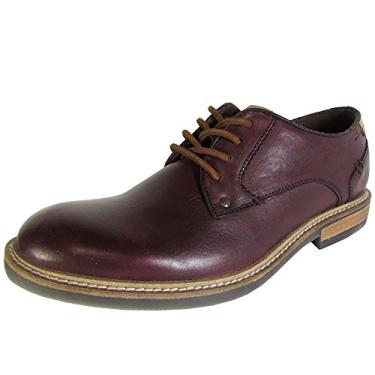 Imagem de Steve Madden Sapato Oxford masculino de couro com cadarço Barton 2, Borgonha, 7