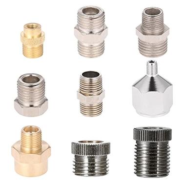Imagem de Tingpai 9 pcs Universal Profissional Airbrush Adaptador Kit Montagem Conector Conjunto pa Compressor e Aeróg fo Manguei de Ar Escova Acessórios Fer menta