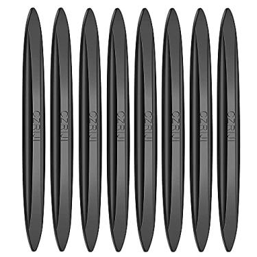 Imagem de Protetores de borda de porta de carro universais pára-choques espelho retrovisor antiarranhões tiras protetoras de silicone acessórios de proteção de carro 8 peças