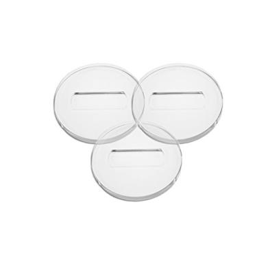 Imagem de Copos de piano com rodízios transparentes, 7 cm de diâmetro para pianos e pianos de bebê, feitos nos EUA pela Musicmaide MMAZ5004 (conjunto de 3) (7 cm de diâmetro)