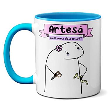 Imagem de Caneca Artesã Encaixar Só Mais Uma Encomenda Não Dou Conta (Azul)