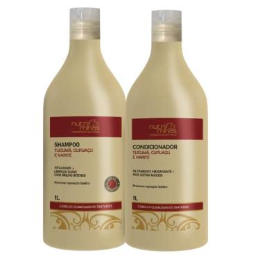 Imagem de Kit Pós Química Tucumã Nutriminas Shampoo e Condic 1 Litro