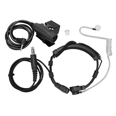 Imagem de Fone de Ouvido U94 PTT e Controle de Garganta, Adaptador U94 PTT Com Fone de Ouvido Tático de Controle Telescópico de Garganta para VX 1R VX 2R VX 3R VXF 10 VXF 20.
