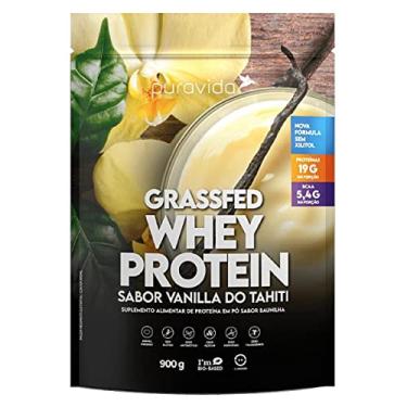 Imagem de Puravida Suplemento Whey Protein Grassfed Baunilha 900g