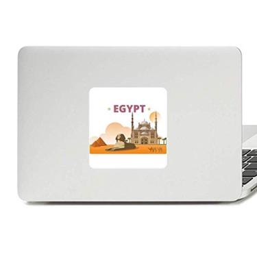 Imagem de Adesivo de vinil para laptop com estampa de pirâmide da cidade Esfinge Egito